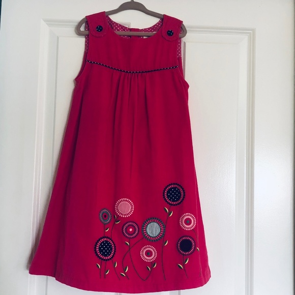 girls pink jumper dress